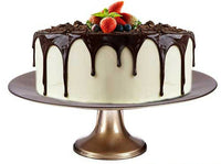 Large 33cm Glass Cake Stand on Pedestal Centrepiece - Cherish Home