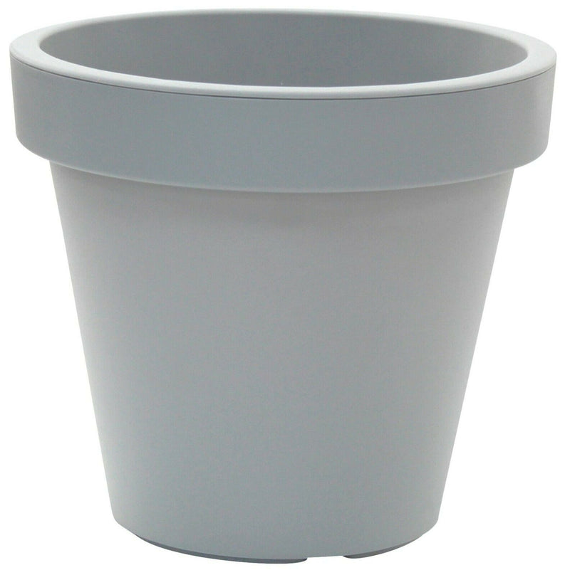 Large 34cm Rammento Plant Pot, Light Grey, 22L - Cherish Home