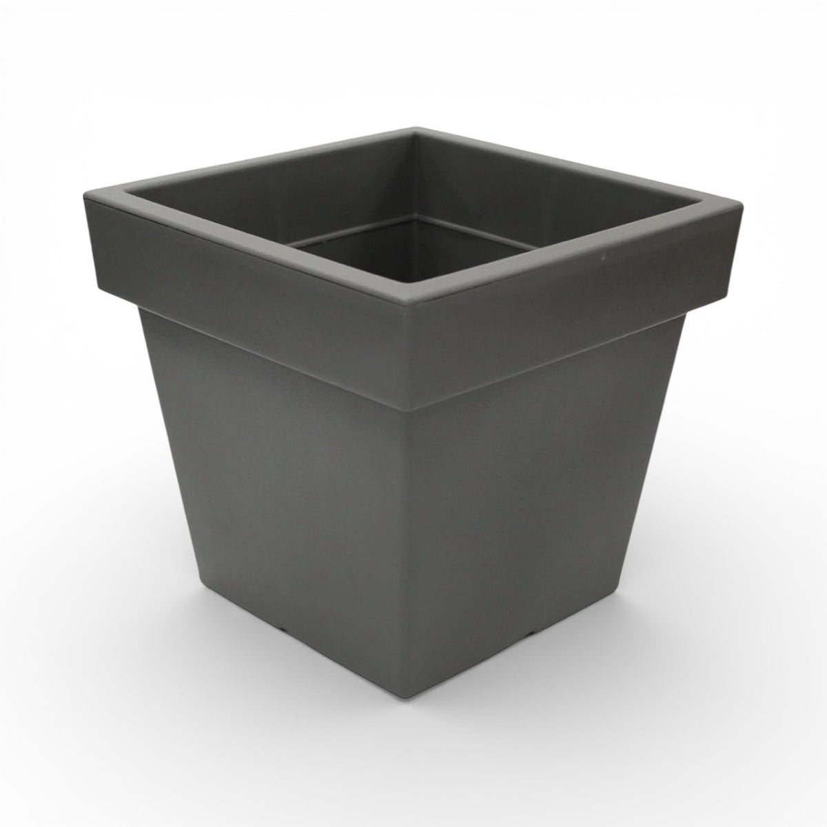 Large Square Planter Plastic Flower Pot Grey or Black - Cherish Home