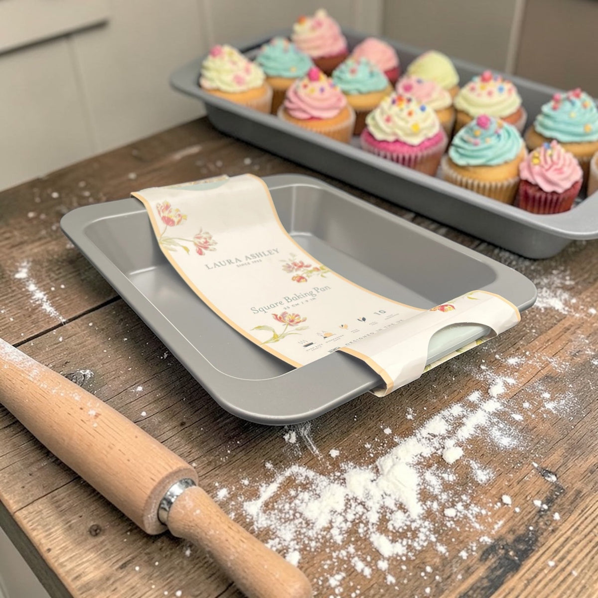 Laura Ashley 23cm (9") Non - Stick Square Cake Pan - Cherish Home