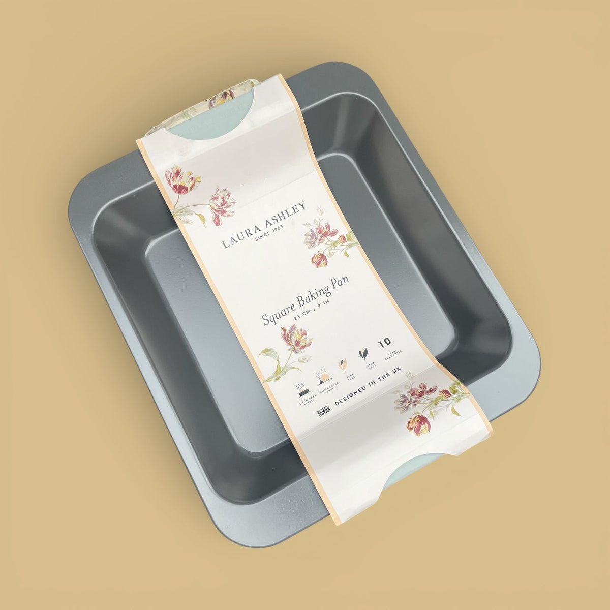 Laura Ashley 23cm (9") Non - Stick Square Cake Pan - Cherish Home