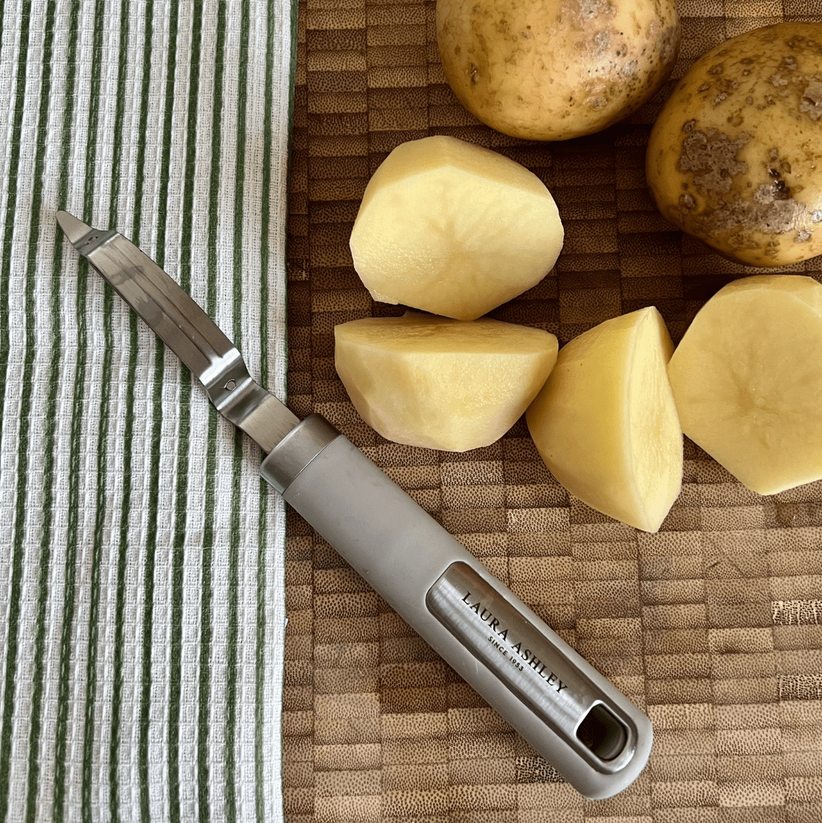 Laura Ashley Cookware Dark Dove Grey Peeler Kitchen Accessory - Cherish Home
