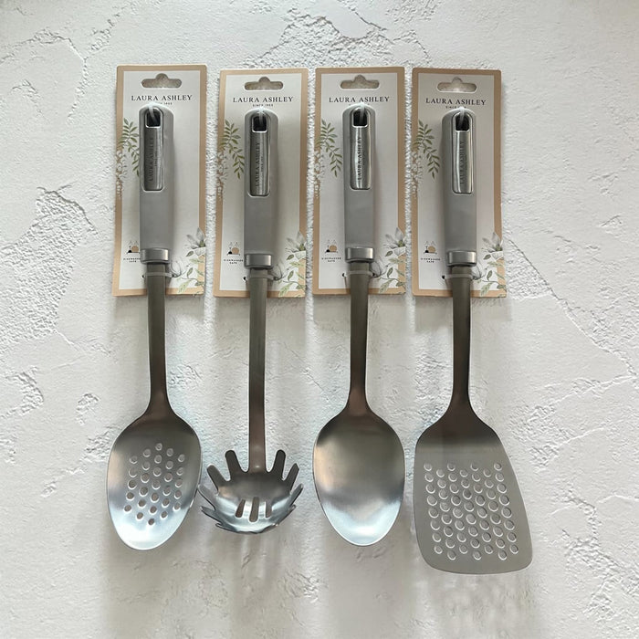 Laura Ashley Cookware Dark Dove Grey Set of 4 Utensil Accessories - Cherish Home