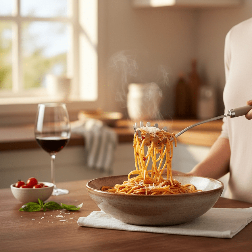 Laura Ashley Cookware Dark Dove Grey Spaghetti Server Utensil Kitchen Accessory - Cherish Home