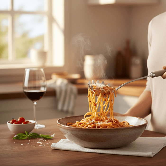 Laura Ashley Cookware Dark Dove Grey Spaghetti Server Utensil Kitchen Accessory - Cherish Home