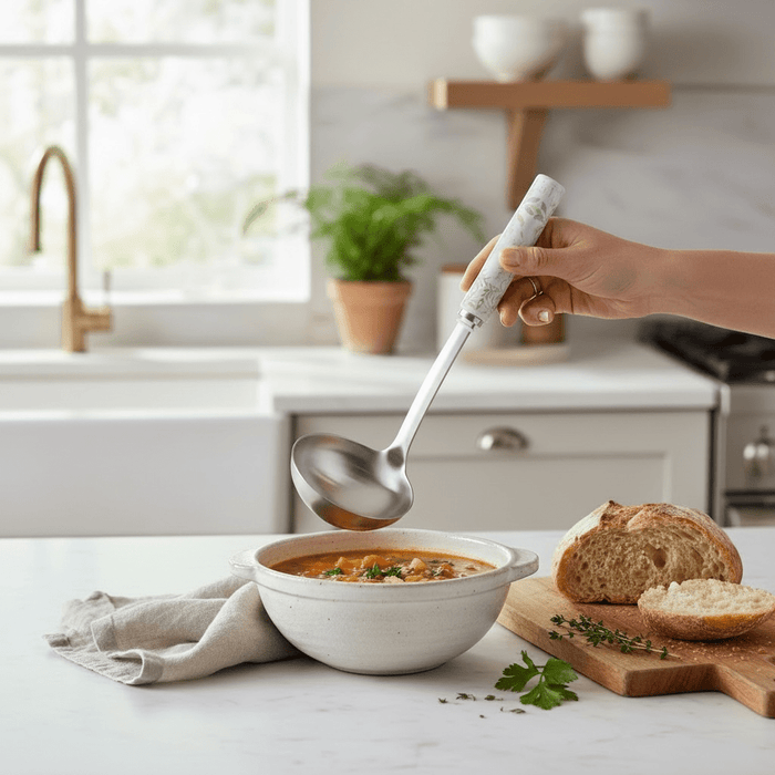 Laura Ashley Cookware Sage Parterre Ladle Utensil Kitchen Accessory - Cherish Home