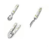 Laura Ashley Cookware Sage Parterre Set of 3 Utensil Accessories - Cherish Home