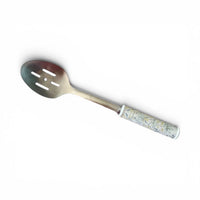 Laura Ashley Cookware Sage Parterre Slotted Spoon Utensil Kitchen Accessory - Cherish Home