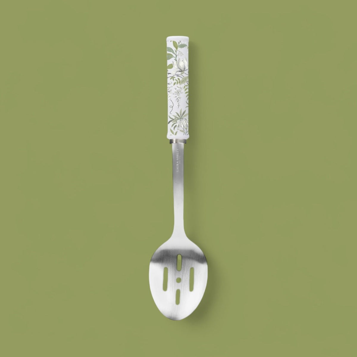 Laura Ashley Cookware Sage Parterre Slotted Spoon Utensil Kitchen Accessory - Cherish Home