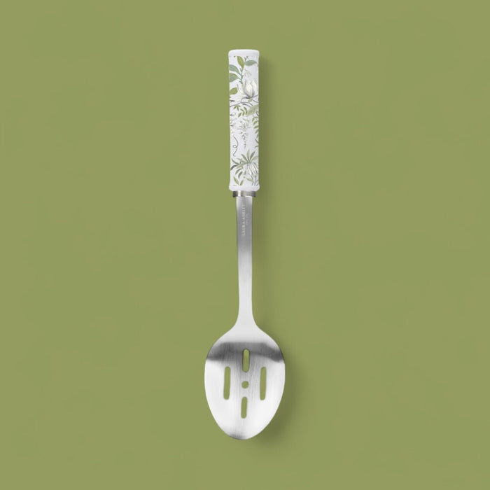 Laura Ashley Cookware Sage Parterre Slotted Spoon Utensil Kitchen Accessory - Cherish Home