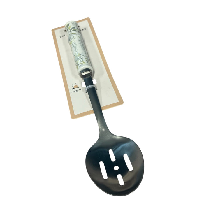 Laura Ashley Cookware Sage Parterre Slotted Spoon Utensil Kitchen Accessory - Cherish Home