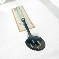 Laura Ashley Cookware Sage Parterre Slotted Spoon Utensil Kitchen Accessory - Cherish Home