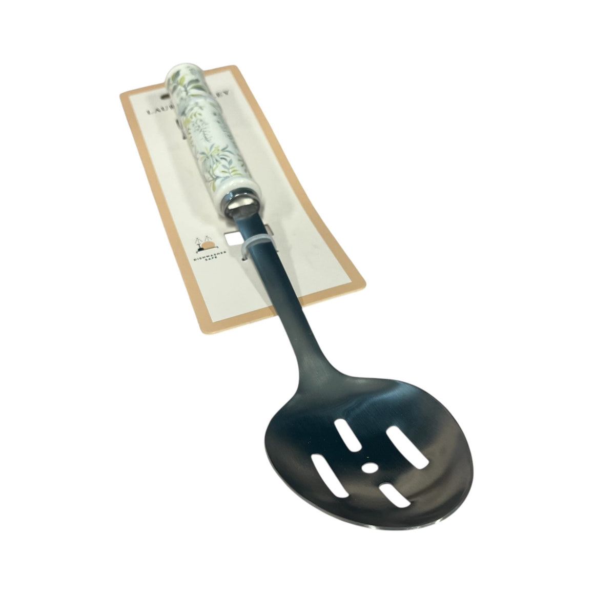 Laura Ashley Cookware Sage Parterre Slotted Spoon Utensil Kitchen Accessory - Cherish Home