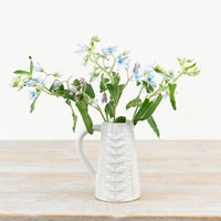 Leaf - Patterned Stoneware Jug 13cm - Cherish Home