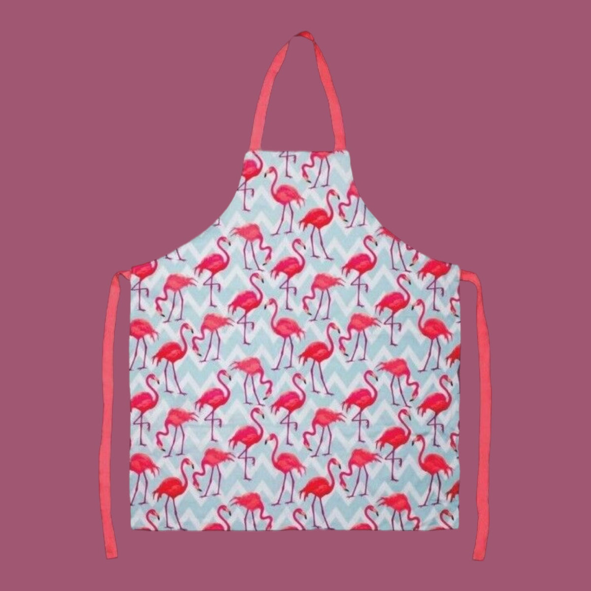 Leonardo Collection Flamingo Bay Pink Washable Kitchen Apron 100% Cotton - Cherish Home