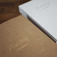 Linen Productivity Lined Notebook - Cherish Home