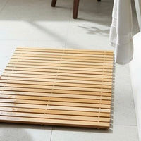 Luxury Bamboo Shower Mat - Wood Bathtub Floor Mat - All Natural, Water Resistant, and Quick Drying - Cherish Home