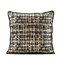 Luxury Gold Abstract Velvet Cushion Cover - 45cm Decorative Cushion cover only for Modern Home Decor - Cherish Home