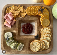Mango Wood 30cm Snack Dish - Cherish Home