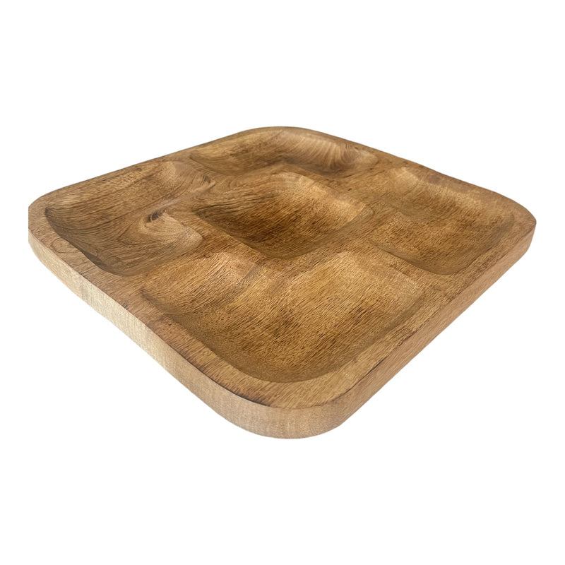 Mango Wood 30cm Snack Dish - Cherish Home