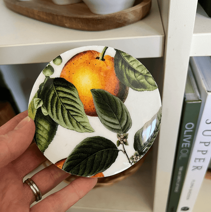 Mango Wood Orange Blossom Small Wooden Storage Jar - Cherish Home