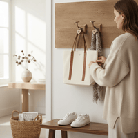 Mango Wood Rustic Heart Hook - Single Heart Wall Hook for Coats & Bags - Cherish Home