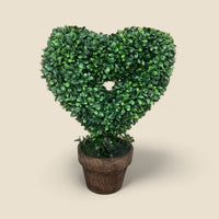 Medium Faux Topiary Heart in Pot - Cherish Home