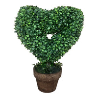 Medium Faux Topiary Heart in Pot - Cherish Home