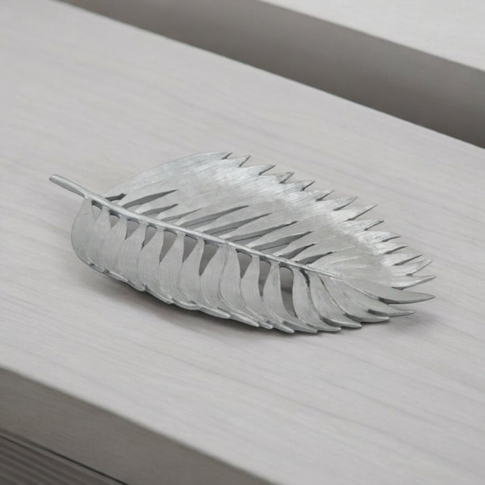 Metallic Leaf Modern Resin Table Ornament Decorative Monster Leaf 35cm - Cherish Home