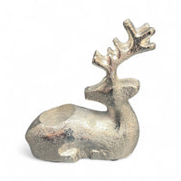 Modern Aluminum Reindeer Candle Holder - Christmas Table Decor - 8cm - Cherish Home
