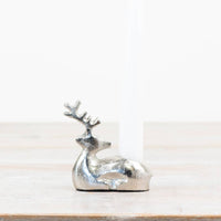Modern Aluminum Reindeer Candle Holder - Christmas Table Decor - 8cm - Cherish Home