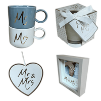 Mr & Mrs Mugs & Photo Frame Wedding Box - Cherish Home