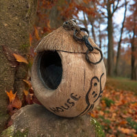 Natural Round Bird House - Cherish Home