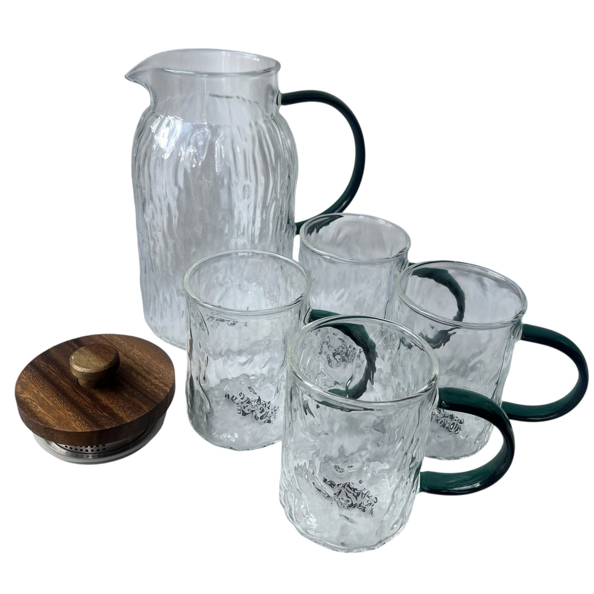Nature Inspired Teapot & Cups Set, Treeline Design Teapot, ideal Gift for Tea Lovers UK - Cherish Home