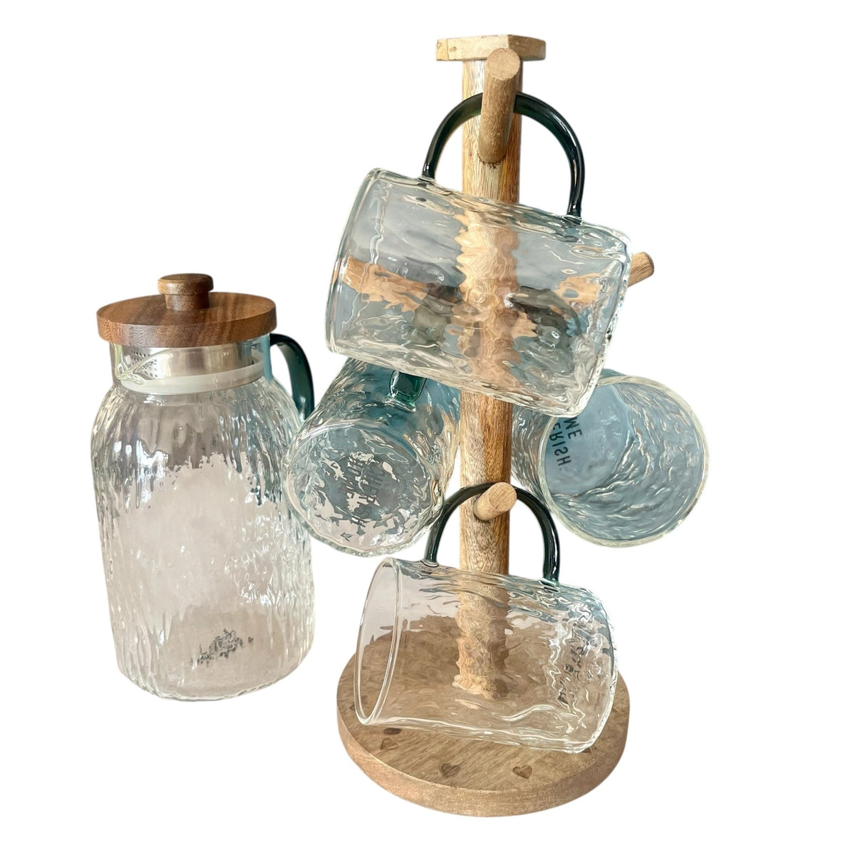 Nature Inspired Teapot & Cups Set, Treeline Design Teapot, ideal Gift for Tea Lovers UK - Cherish Home
