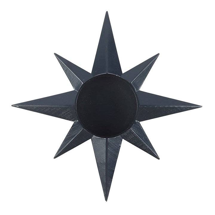 Navy Blue Star Tealight Candle Holder - Cherish Home