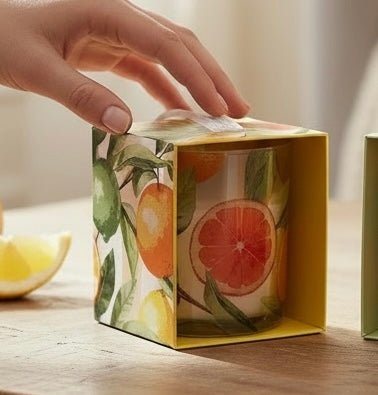 Orange Zest Scented Candle in box - Cherish Home