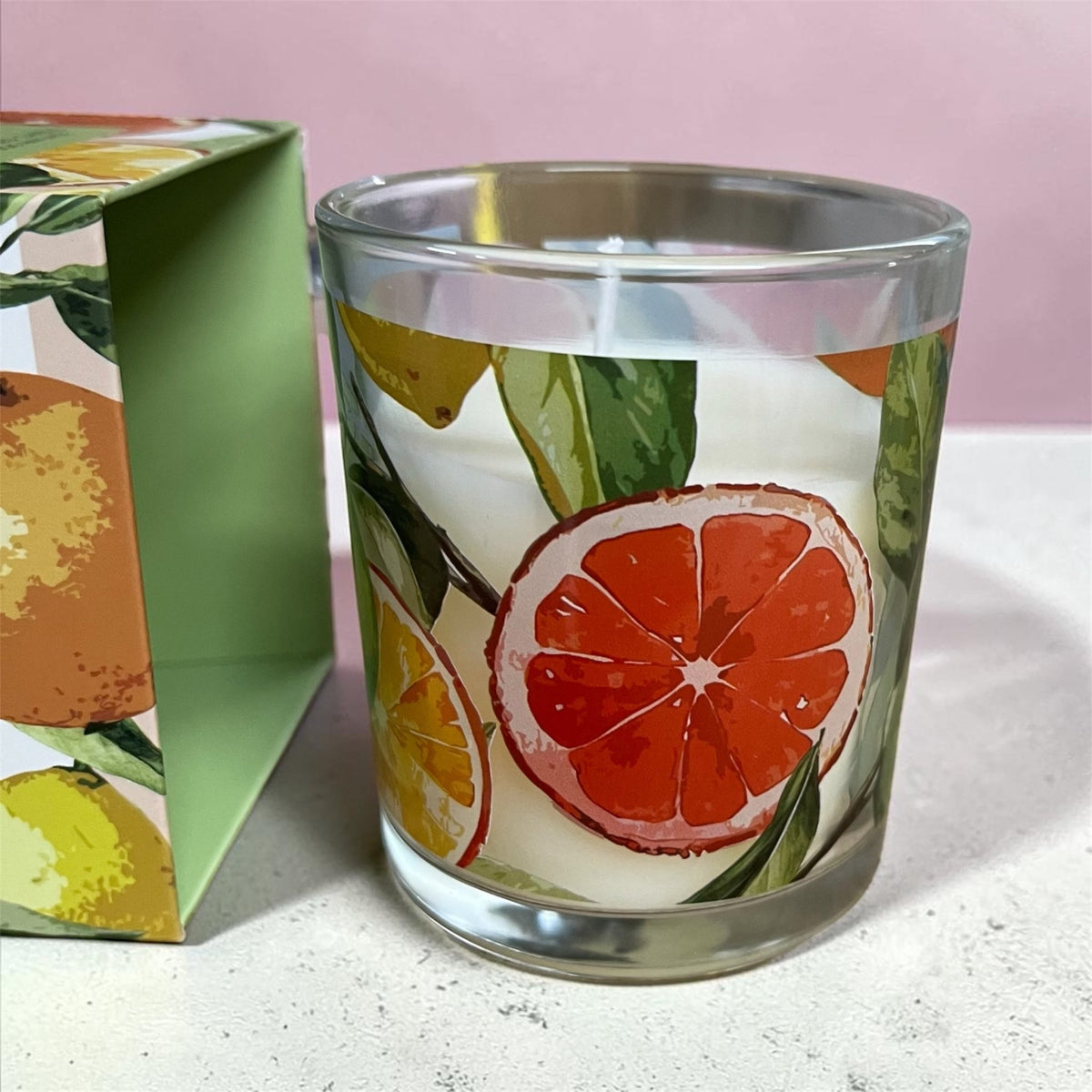 Orange Zest Scented Candle in box - Cherish Home