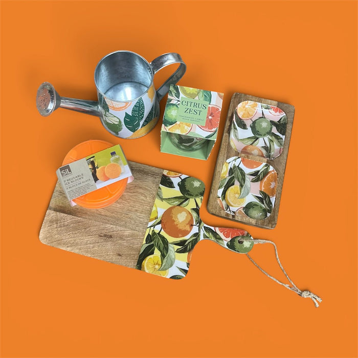Orange Zest Summer Product Bundle Every piece features our signature Orange Zest motif - Cherish Home