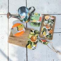 Orange Zest Summer Product Bundle Every piece features our signature Orange Zest motif - Cherish Home