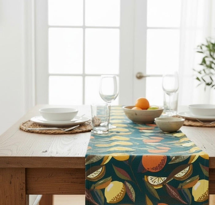 Orange Zest Table Runner (180x33cm) Tableware Table Setting - Cherish Home
