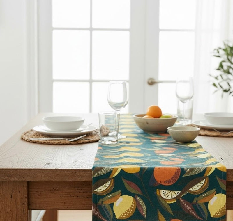 Orange Zest Table Runner (180x33cm) Tableware Table Setting - Cherish Home