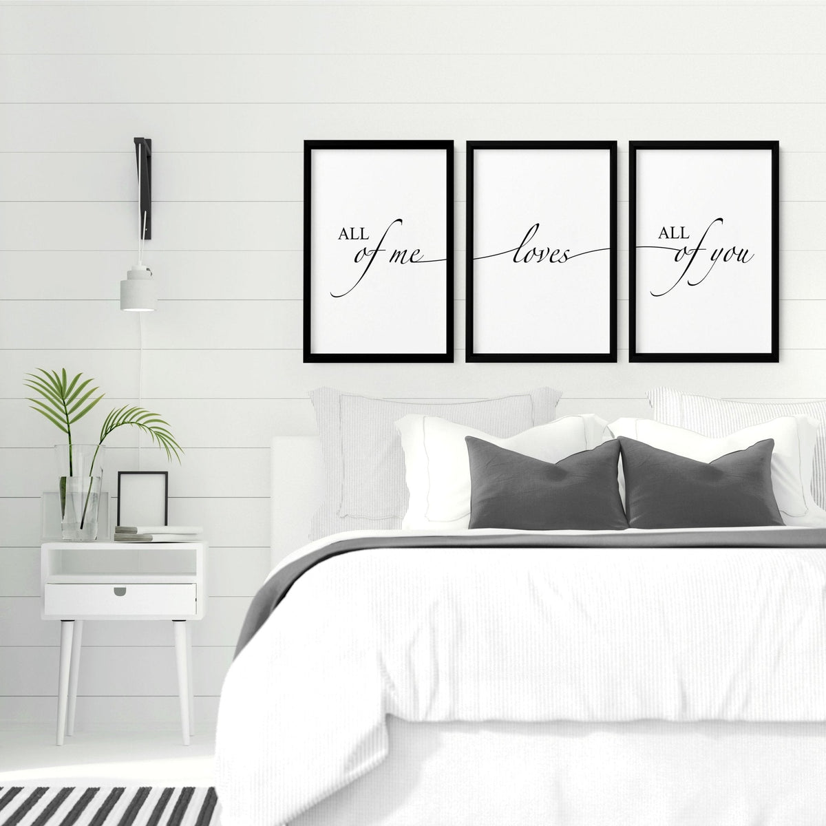 Paper Anniversary Gift - Set of 3 Bedroom Wall Art Prints | Thoughtful 1st Year Wedding Present for Couples - Cherish Home