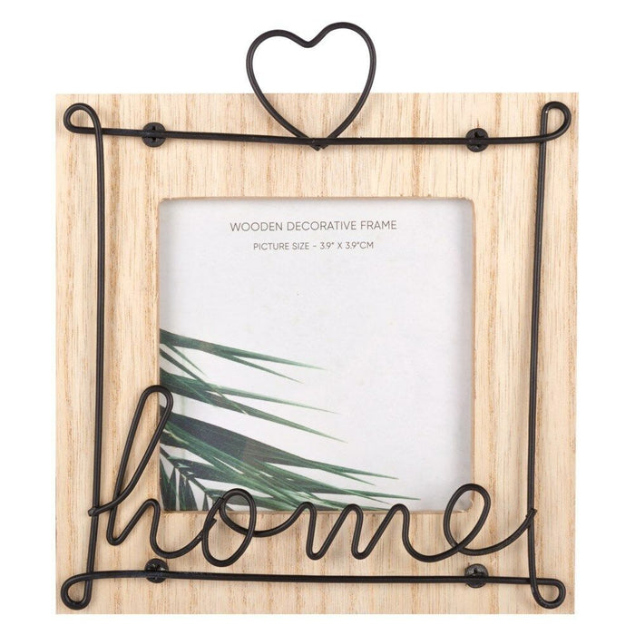 Photo Frame Wooden Metal Wire Decorative Home And Heart Picture Frame - Cherish Home