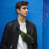 Platoon Recycled Canvas Vegan Bum Bag - Eco - Friendly Crossbody Waist Pack for Travel, Festivals & Everyday Use - Cherish Home
