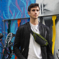 Platoon Recycled Canvas Vegan Bum Bag - Eco - Friendly Crossbody Waist Pack for Travel, Festivals & Everyday Use - Cherish Home