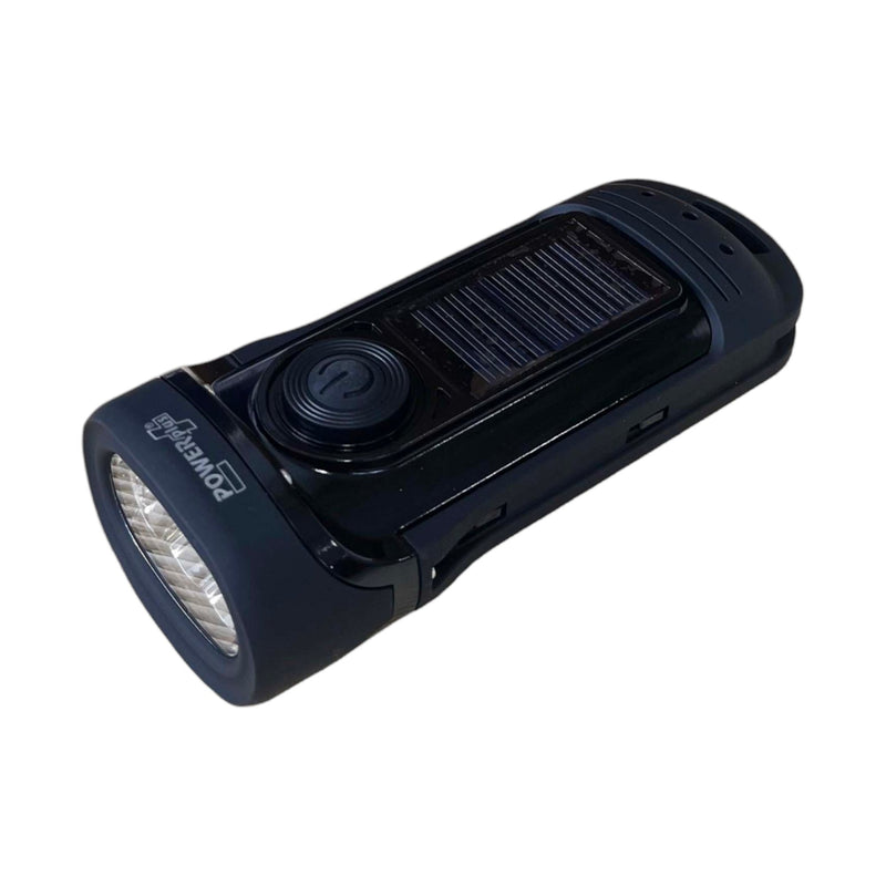 POWERplus Barracuda Waterproof Wind - Up and Solar LED Flash Light - Cherish Home