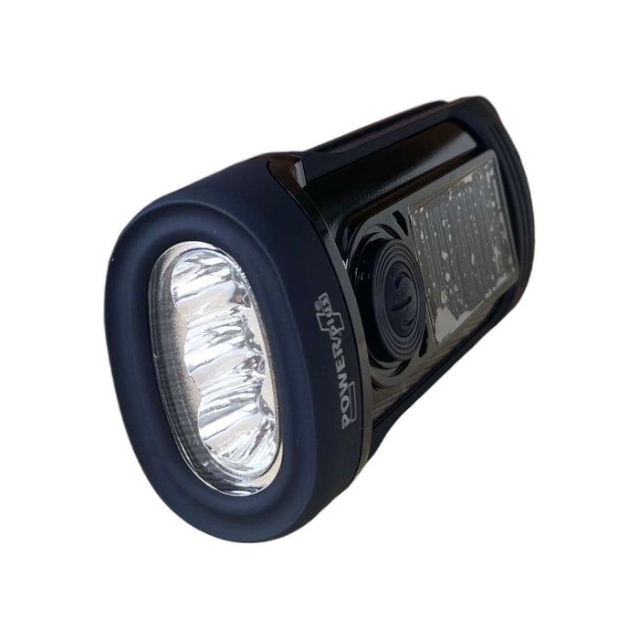 POWERplus Barracuda Waterproof Wind - Up and Solar LED Flash Light - Cherish Home