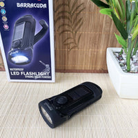 POWERplus Barracuda Waterproof Wind - Up and Solar LED Flash Light - Cherish Home