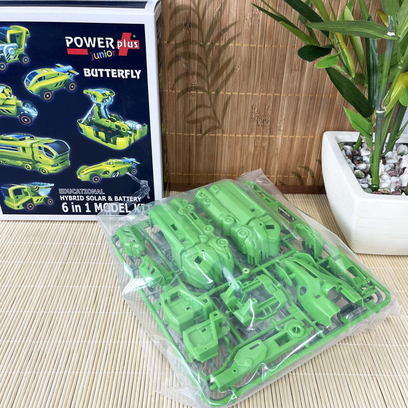 POWERplus Junior Butterfly Hybrid Solar & Battery 6 in 1 Model Kit - Cherish Home